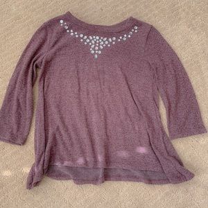 purple long sleeves